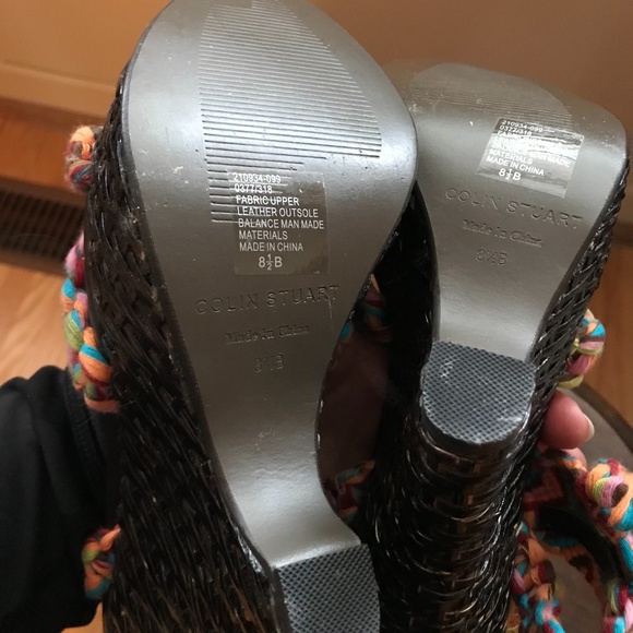 ❤️ Gorgeous Braided Leg Tie Platform Sandals - never worn - Picture 5 of 9